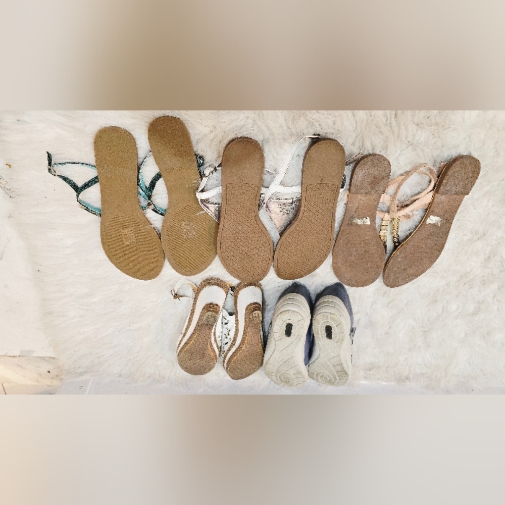 π₯ US Size 9.5Bundle of 5 Pairs Women's Shoes - Flats,Women's Sandals - Picture 13 of 16
